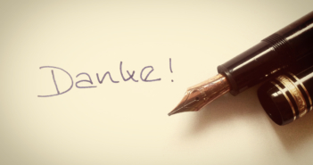 Bedanken Sie sich regelmäßig Danke!